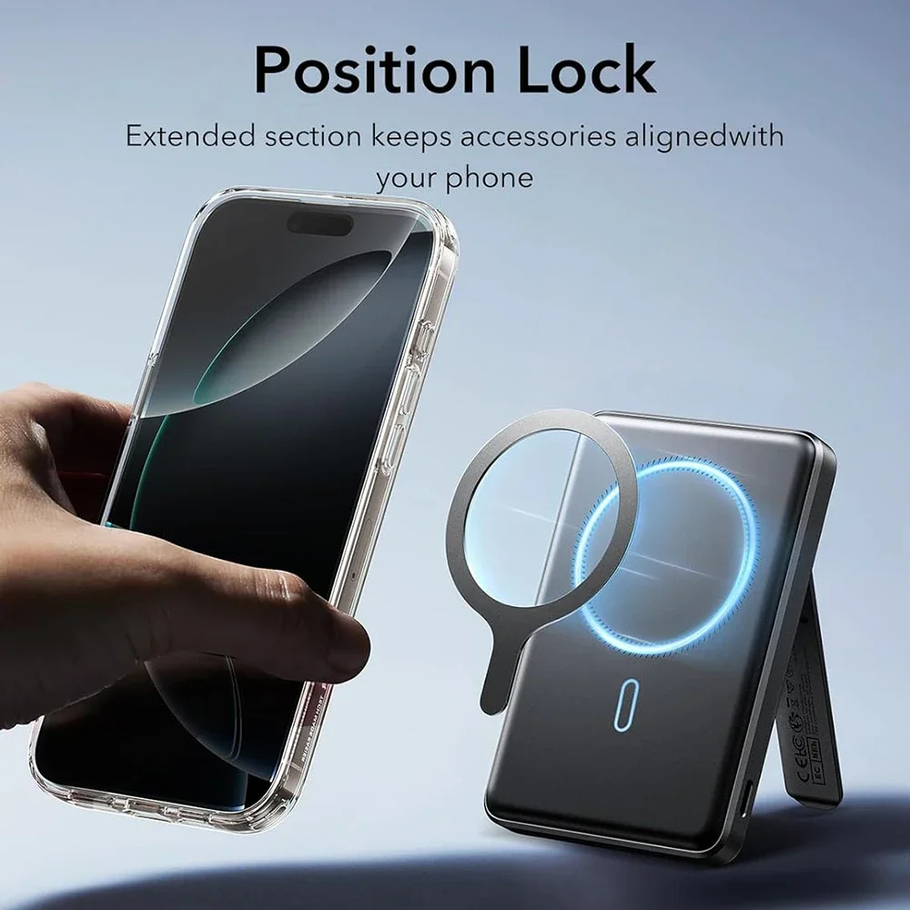 Metal Plate Ring for Magsafe IPhone Wireless Charging Magnet Sticker Magnetic Adapter Ring Car Phone Holder Iron Sheet Stickers