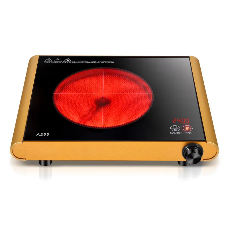 Cocina radiante eléctrica, Cocina de Inducción de 2500W, estufa eléctrica, máquina de cocina doméstica, estufa de ondas de luz, cocina radiante