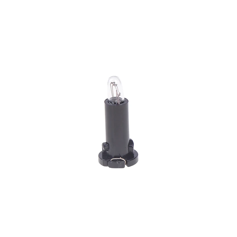 Paquete único de luz de tablero T4 de 22 mm para automóviles, bombillas de 14 V 1,4 W en casquillo negro
