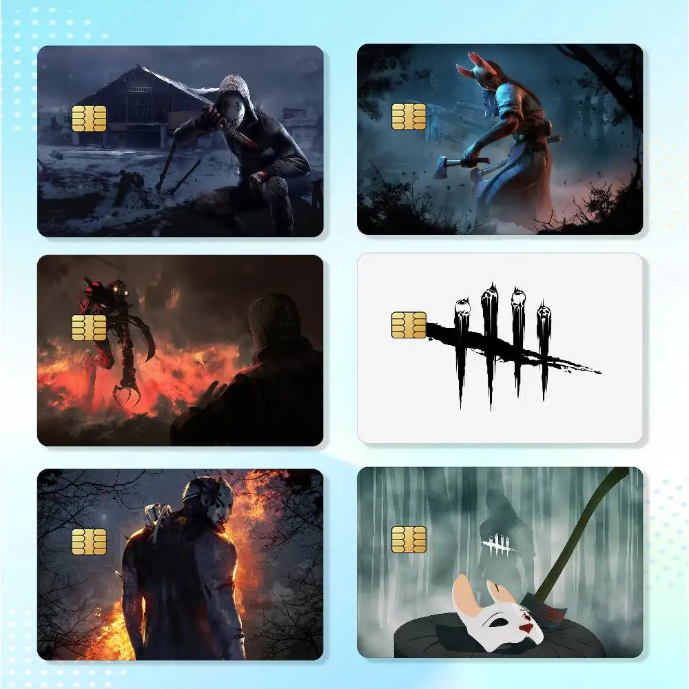 Game D-Dead By D-Daylight Waterproof Card Stickers For Credit Cards Debit Cards And Transit Cards 4pcs