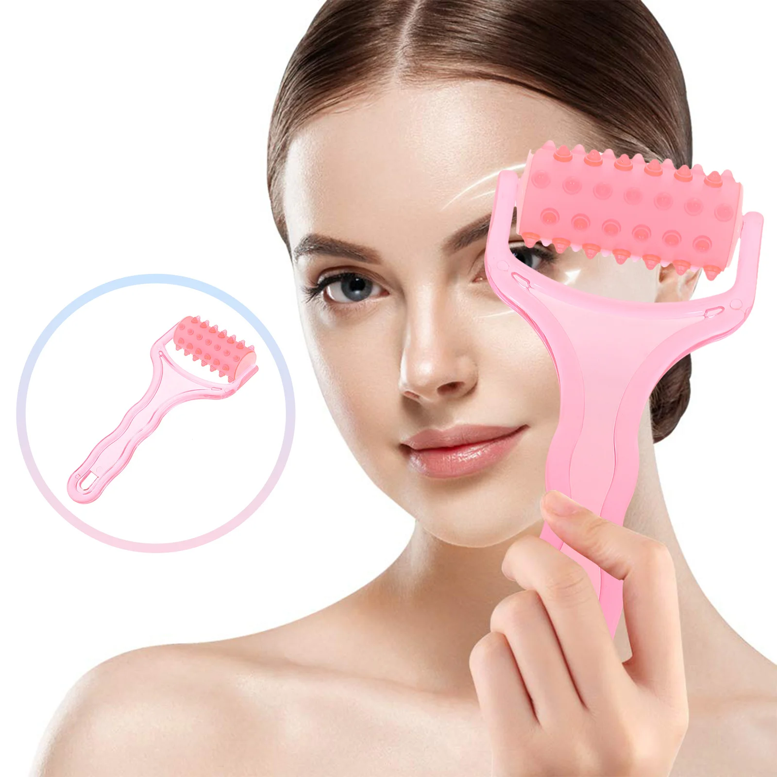 

Plastic Acupressure Massager Roller Ergonomic Design Handheld Manual Tool For Muscle Relief Cell Skin Care Relaxed Massage Tool