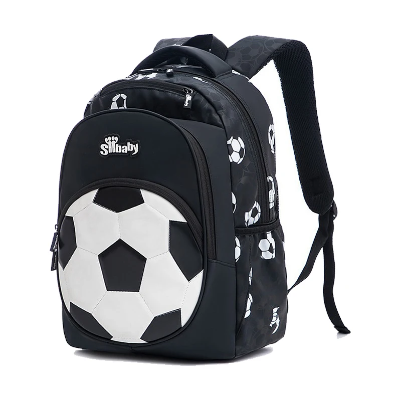 

Футбольный рюкзак, спортивный футбольный рюкзак большой вместимости, несколько отделений, трехмерный футбольный узор.
