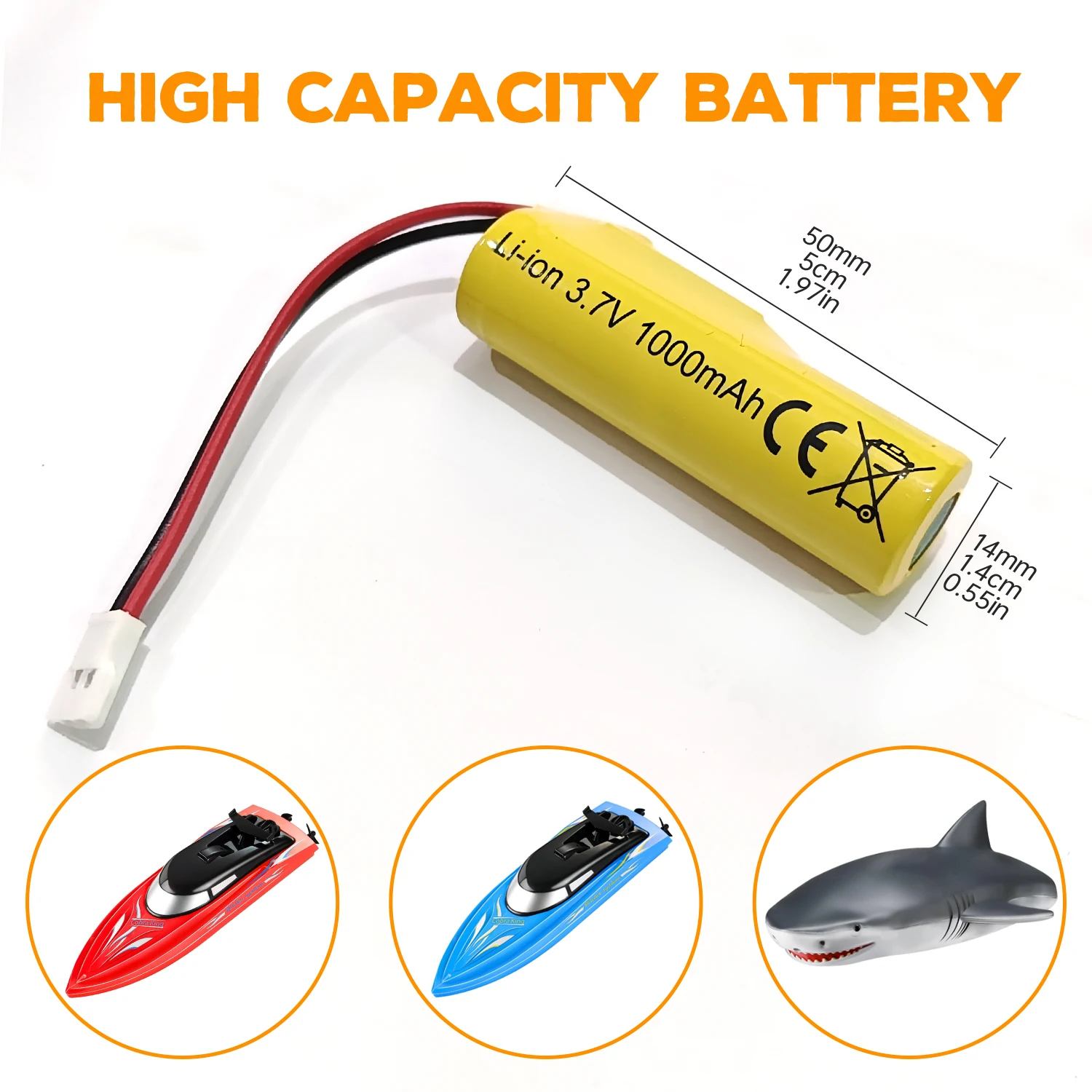 5PCS 3.7V 1000mAh Molex plug Li-ion Battery With 1 to 5 Charger for RC Engineering Vehicles,Drift Cars,Trucks,Off-Road vehicles