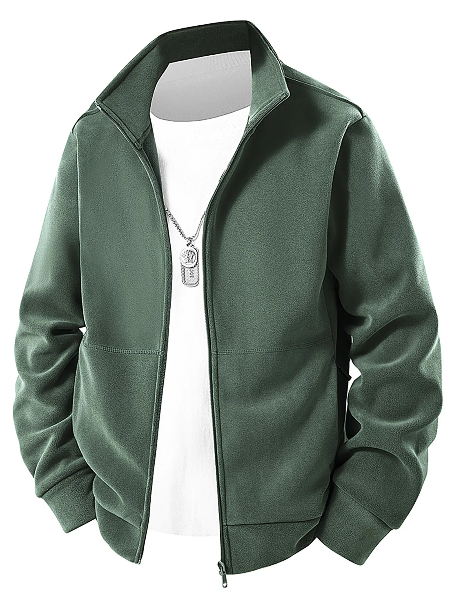 

TUCANO Spring Autumn Men's Fce Jaet Casual Loose Fit Windproof Polyester Nylon Cosite Fiber Zipper Closure Long Sve