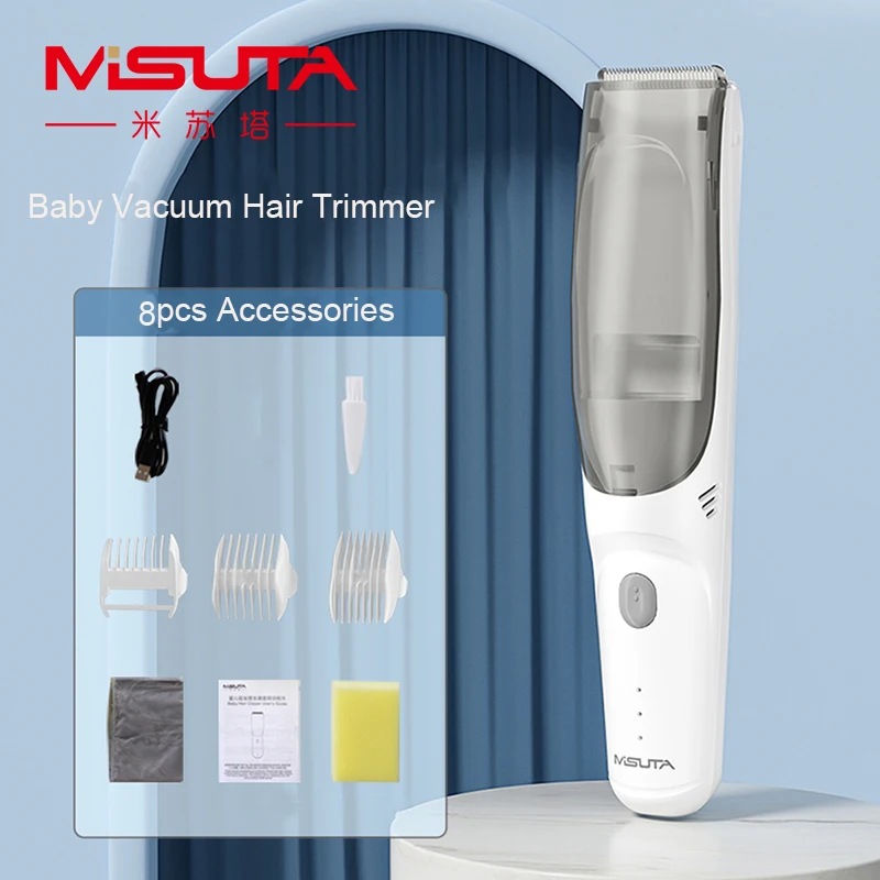 

Baby Hair Clipper Battery Inside USB Charging Low Noise Kids Hair Trimmer Waterproof Hair Storage Box Baby Safe Haircut