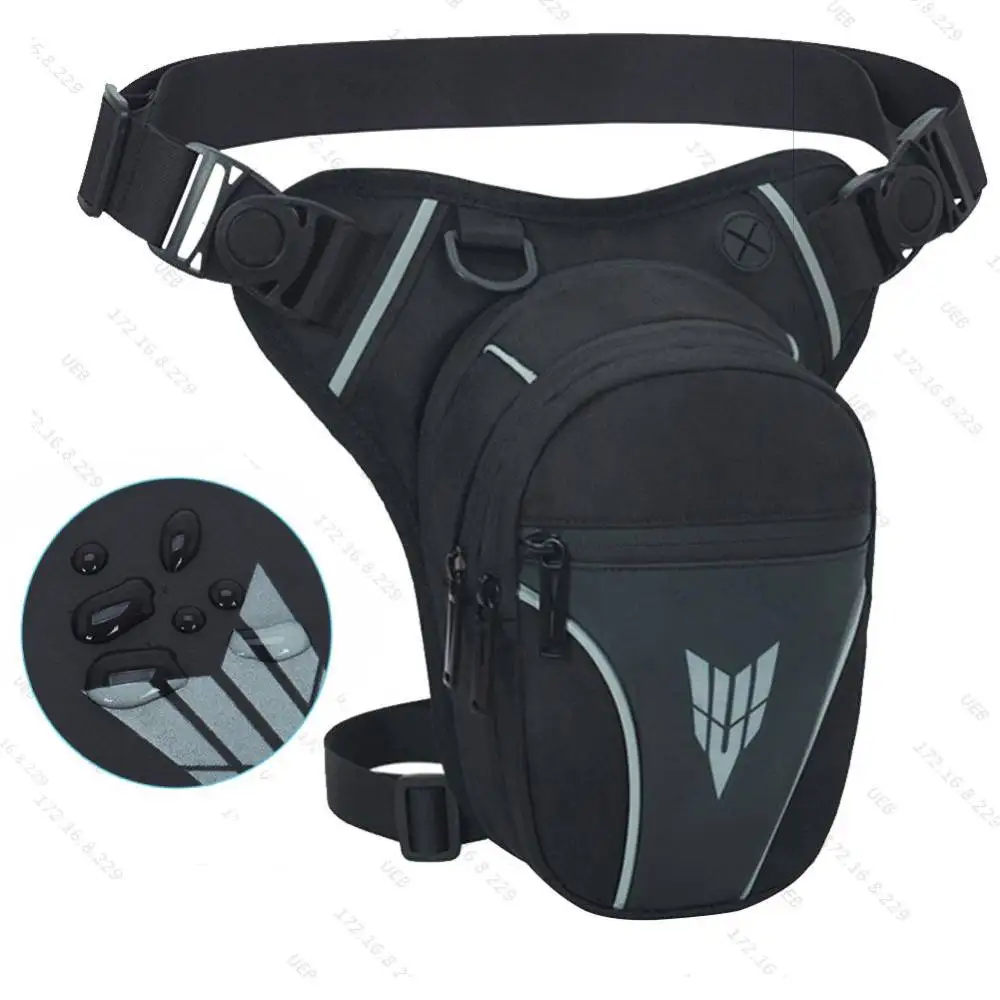 

Men Drop Leg Bag Waist Bag Waterproof Men Fanny Pack Phone Purse Motorcycle Riding Shoulder CrossBody Thigh Hip Belt Waist Bags