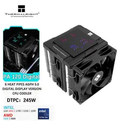 Thermalright Peerless Assassin 120 Digital 6 Heat Pipe AGHP5.0 CPU Air Cooling Cooler 28mm Thickness Fan for LGA 1851 AMD AM5
