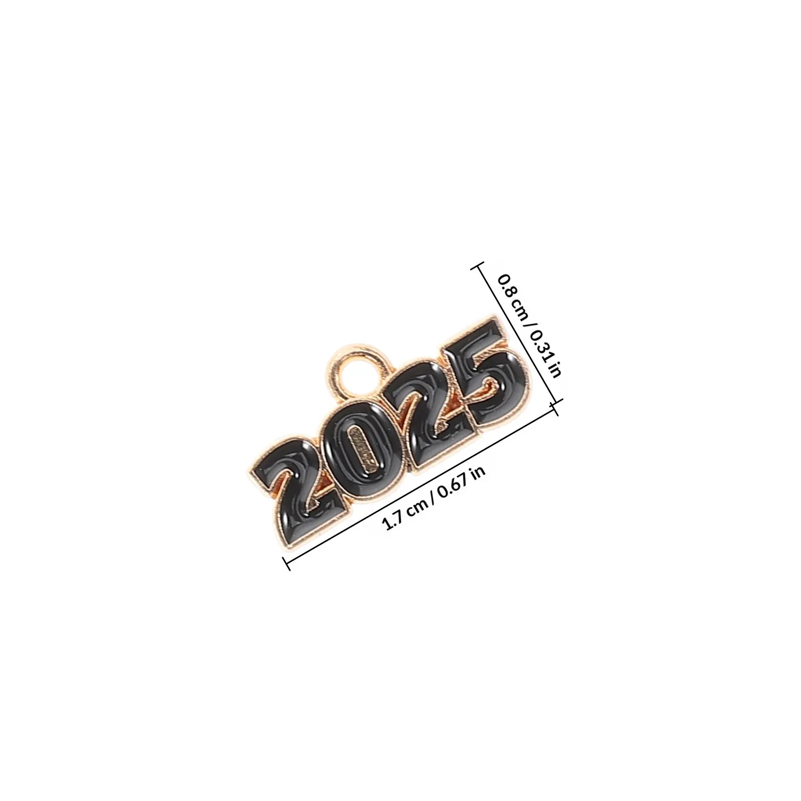 100Pcs Multi Functional Alloy Graduation Tassel Charms 2025 Commemorative Pendants for Necklaces Bracelets Keychains Jewelry