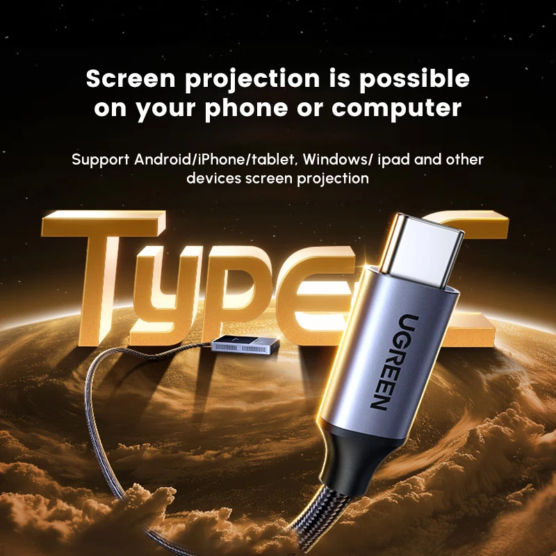 UGREEN اللاسلكية HD-MI موسع جهاز إرسال واستقبال الفيديو عدة 5G 30M ينقل عرض دونغل للتلفزيون الكمبيوتر PS5/4 مراقب