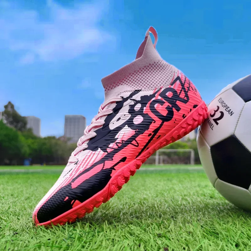 New Men Soccer Shoes Cleats Outdoor Match Training Sport Football Boots Long Spikes Comfortable Adult Breathable Boys Non Slip image 5