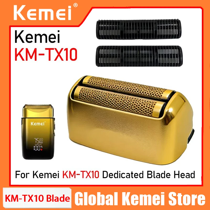 

100% Original Replacement Head For Kemei Double Foil Cutter Blade Net Cover Electric Shaver Accessories Wholesales TX10