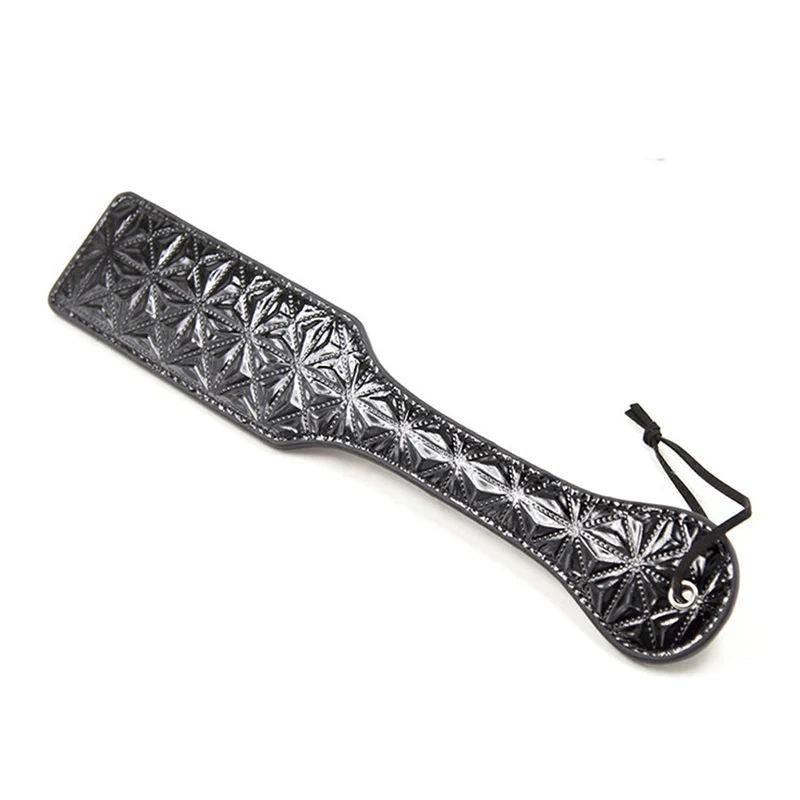 Diamond Pattern Flog Spank Paddle Horse Whip Beat Submissive For Horse Training Crop Leather Spanking Paddle