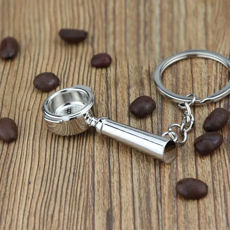 Coffee Keychains For Women Coffee Handle Pendant Lightweight Exquisite Key Bag Decor Coffee Portafilter Pendant Handbag