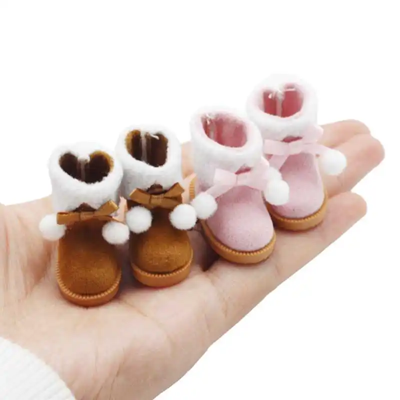 Size 3.1x1.6cm Doll Boots 1/8 Bjd Doll Accessories Shoes for 1/6 Blythe Doll Shoes Dress Up Toy