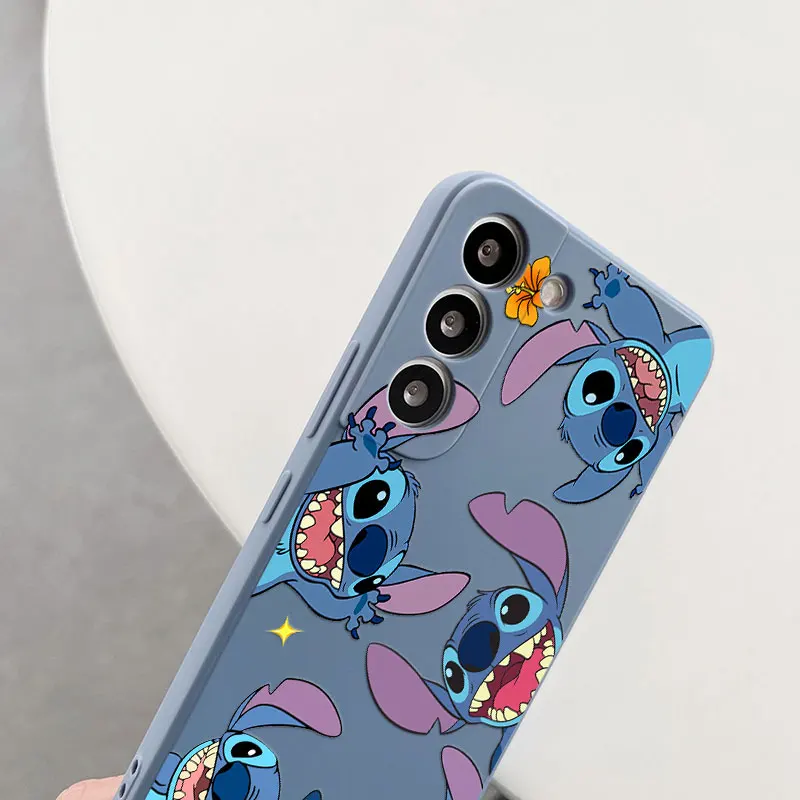 Mickey Minnie Mouse Stitch Disney S24FE Phone Case For Samsung Galaxy S25 Ultra S24 S23 S22 Plus S21 S20 FE S10 Silicone Cover