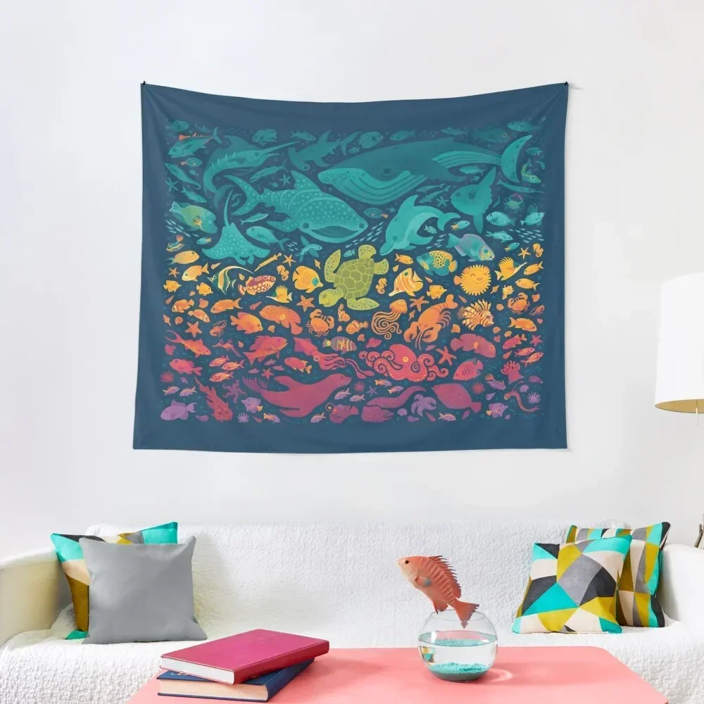 

Aquatic Spectrum 2 Tapestry Decoration For Home Room Decor Aesthetic Decorations For Room Tapestry