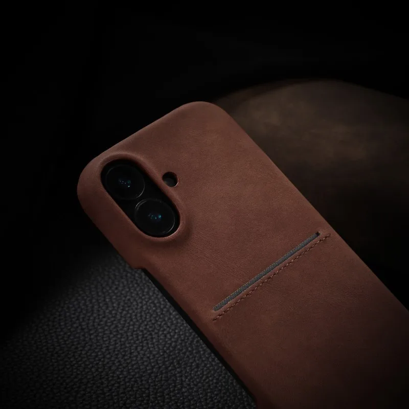 حافظة جلدية فاخرة بفتحة للبطاقات لهاتف آيفون 17 Air 16 15 14 13 12 Pro Max Plus محفظة جيب للأعمال غطاء مقاوم للصدمات #4