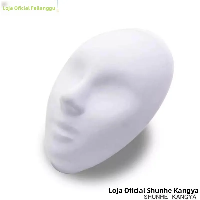 純白の-pvc-マスクキツネフルフェイスポートレートプラスチック着色穴なし大人のフェイスペインティング手作りフェスティバルロールプレイ用品
