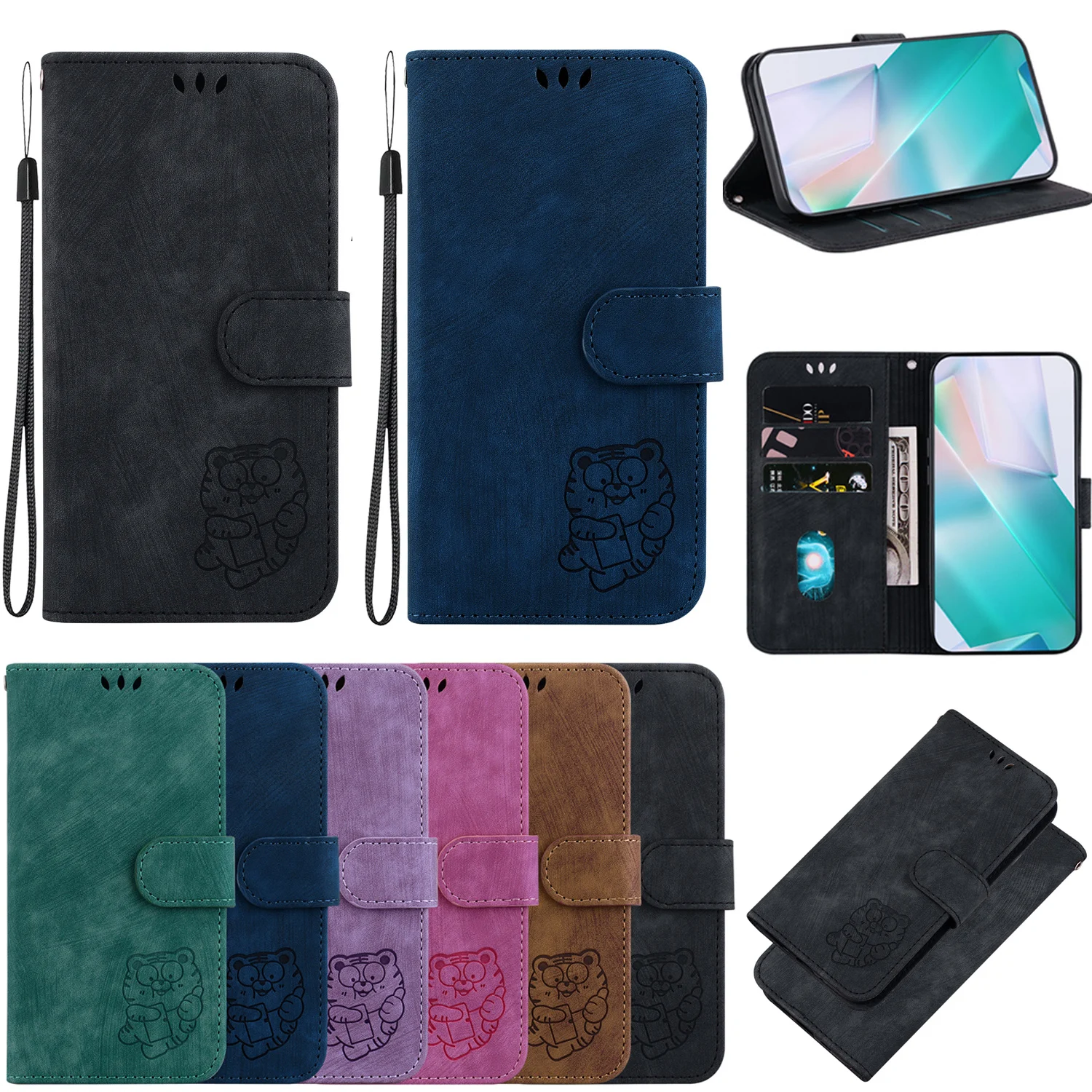 Leder-Handyhülle für Motorola Moto Edge 70 60 50 40 30 Fusion Ultra Neo 5G Edge 20 30 40 50 60 Pro Kartensteckplatz-Brieftaschen-Abdeckung