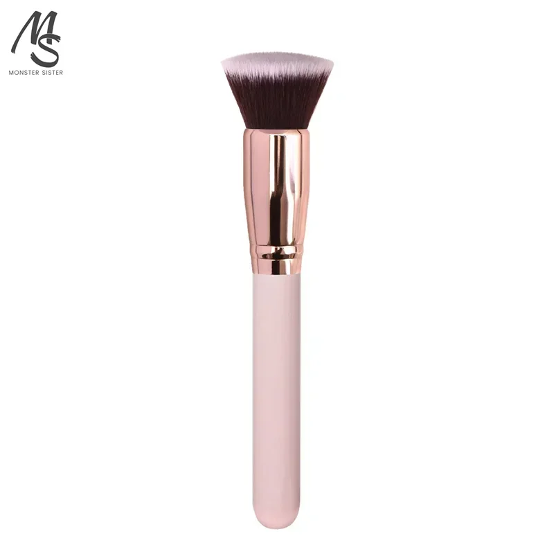 1Pc Luxury Pink Makeup Brushes Foundation Loose Powder Concealer Blending Blush Brush Large Face Repair Brush for Cream Powder