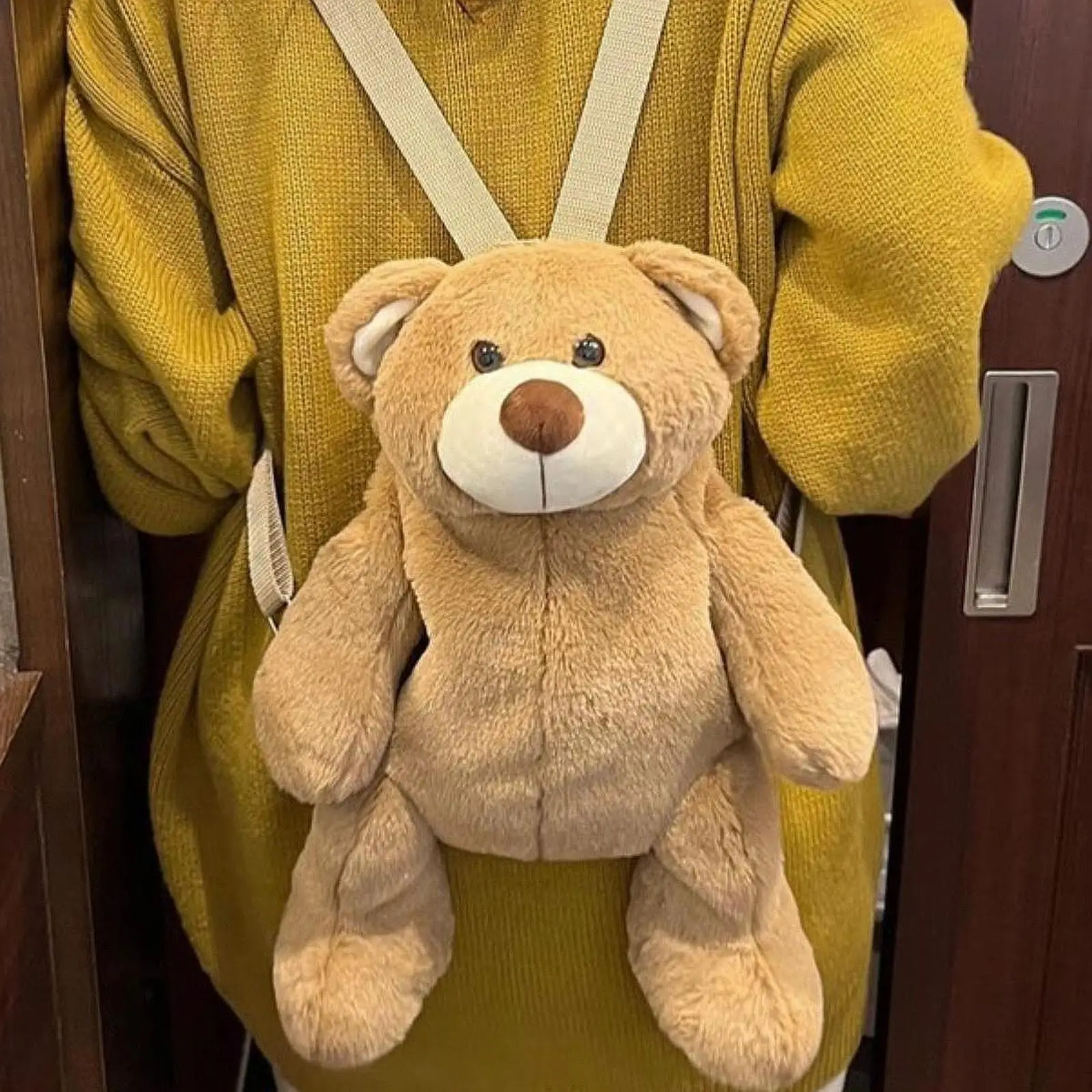 어린이를 위한 조절 가능한 스트랩이 있는 봉제 곰 배낭 경량 봉제 인형