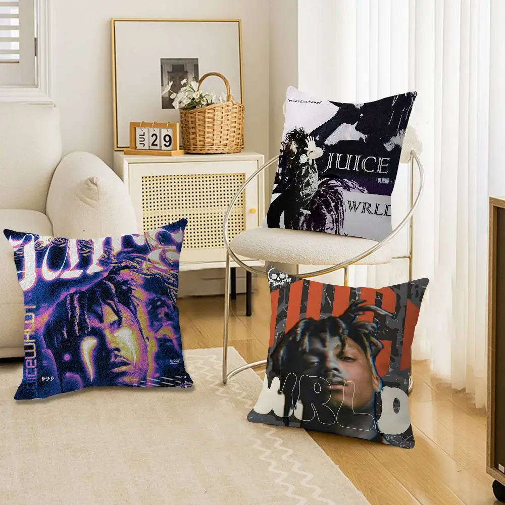 

Rap Singer J-Juice W-WRLD Cushion Cover Pillow Cover Decor Pillowcase Printed Cushion Case for Couch