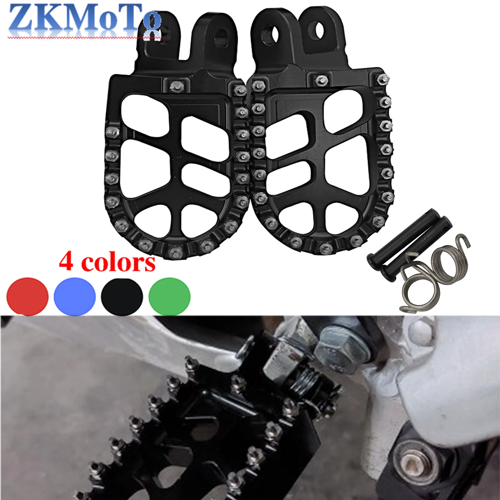 Motorcycle Footrest Footpegs Foot Pegs Rest Pedal For HONDA XR650L XR650R XR600R XR600 XR650 XR 650L 650 L R 650R Accessories