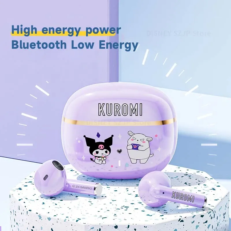 Sanrio Kuromi Earbuds BL65 Wireless Bluetooth 5.4 Headphones Cute Hello Kitty TWS Headsets Kawaii Cinnamoroll Noise Reduction