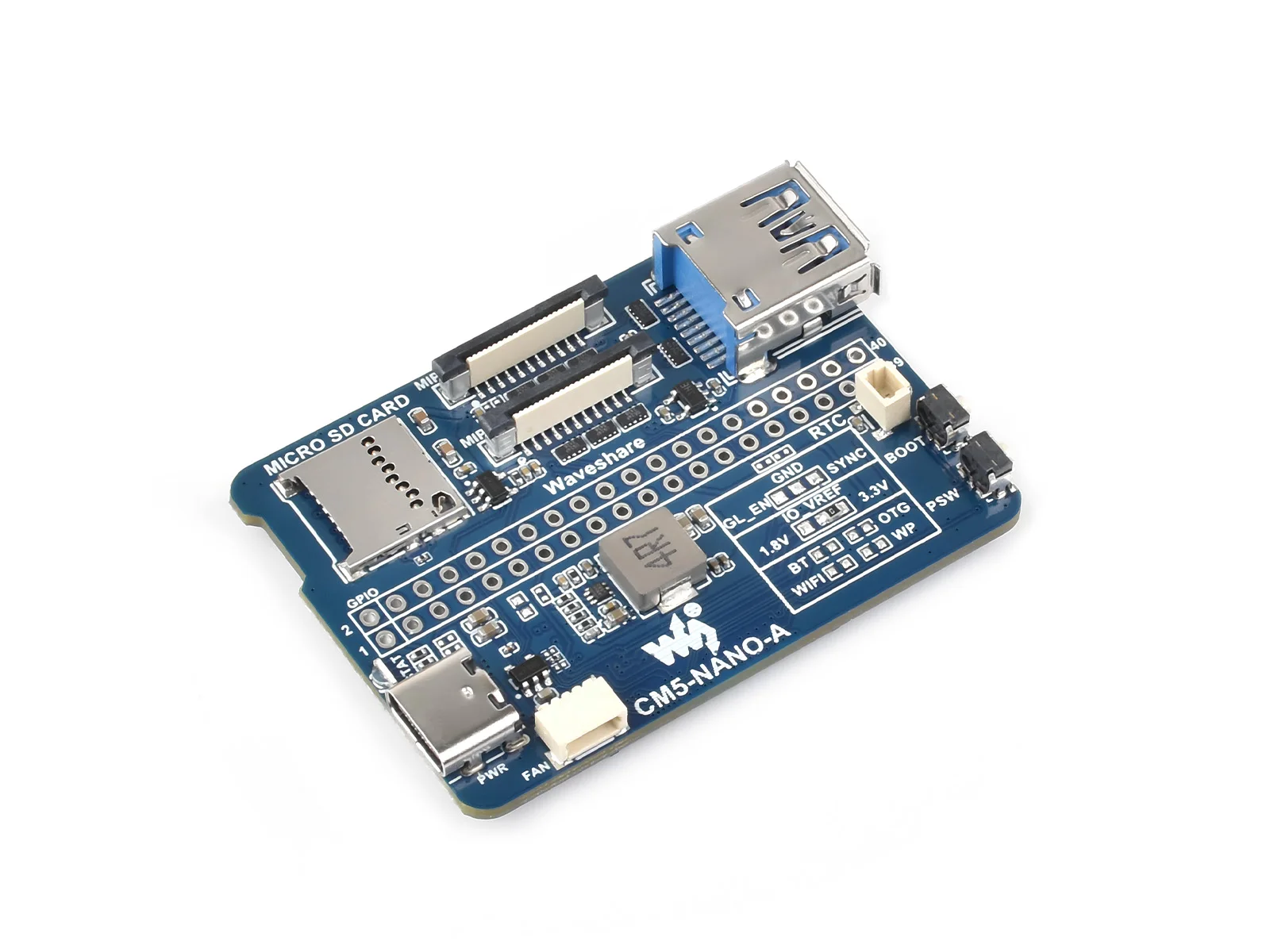 

Nano Base Board (A) for Raspberry Pi Compute Module 5, Same Size As The CM5 Interface / Expansion / Power, Interface Expansion,