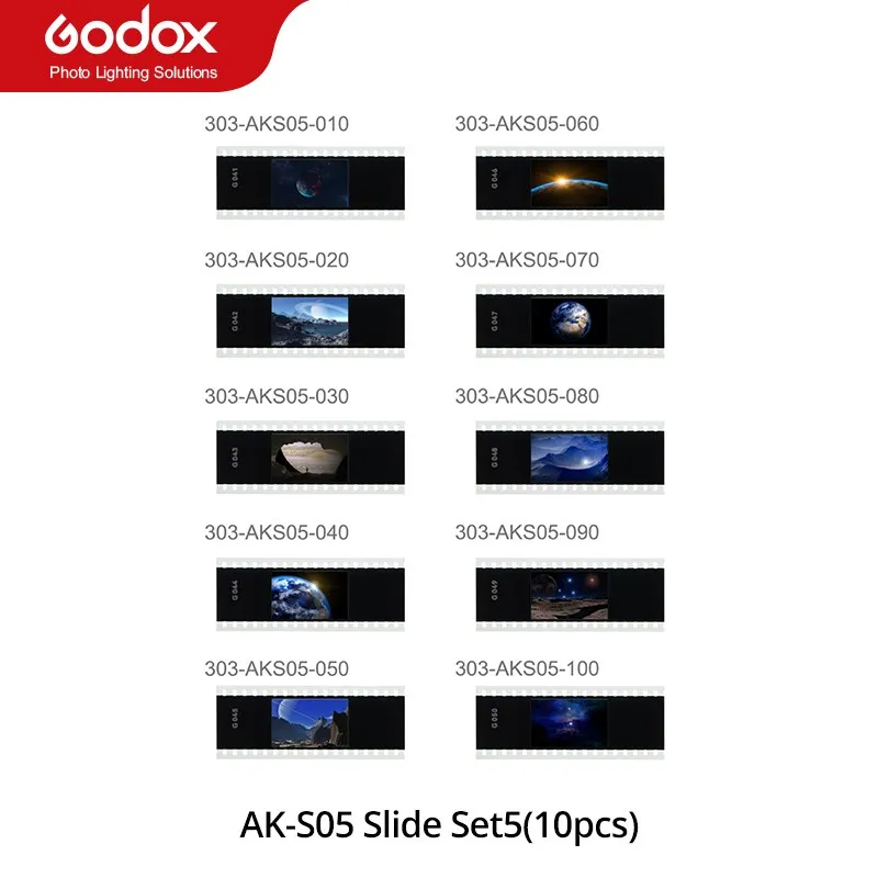 Godox AK-R21 projectielens met ronde kop, Fresnel-kop en schuifset voor Godox AD200Pro, AD100Pro, V1 flitser, LC30, ML30 lamp