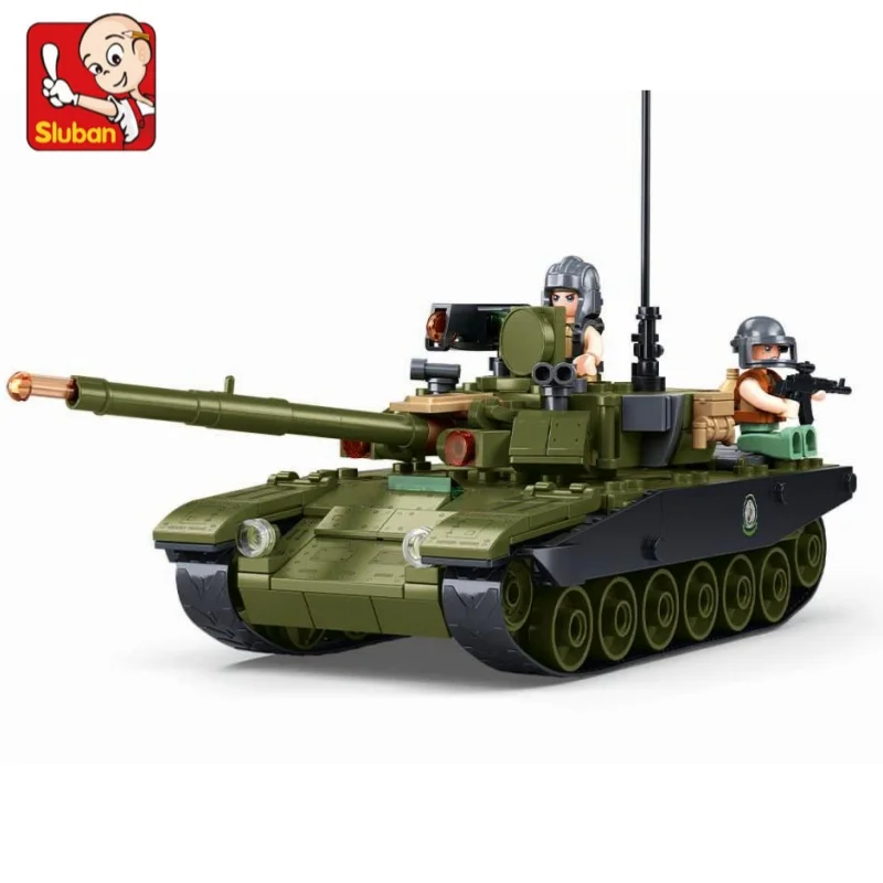 Sluban 318PCS Army IFR T90AS Main Battle Tanks Building Blocks Kit Military Model Bricks Educational Toys for Children