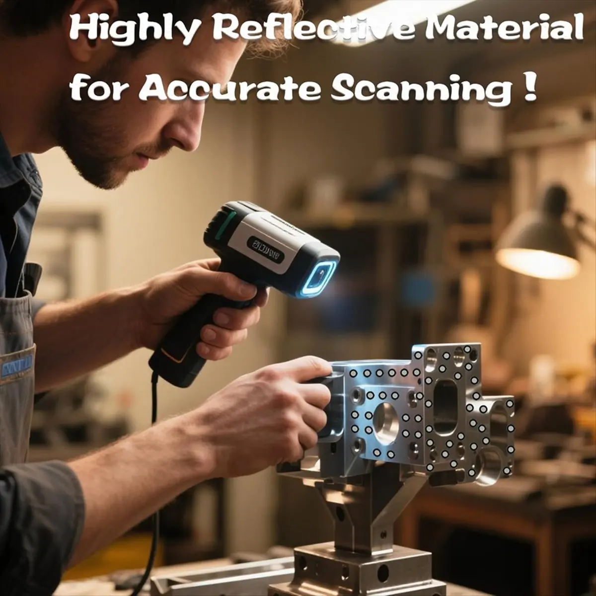 100pcs Magnetic High Reflective Marking Points for Handheld 3D Scanner Target Positioning Points 6mmx10mm