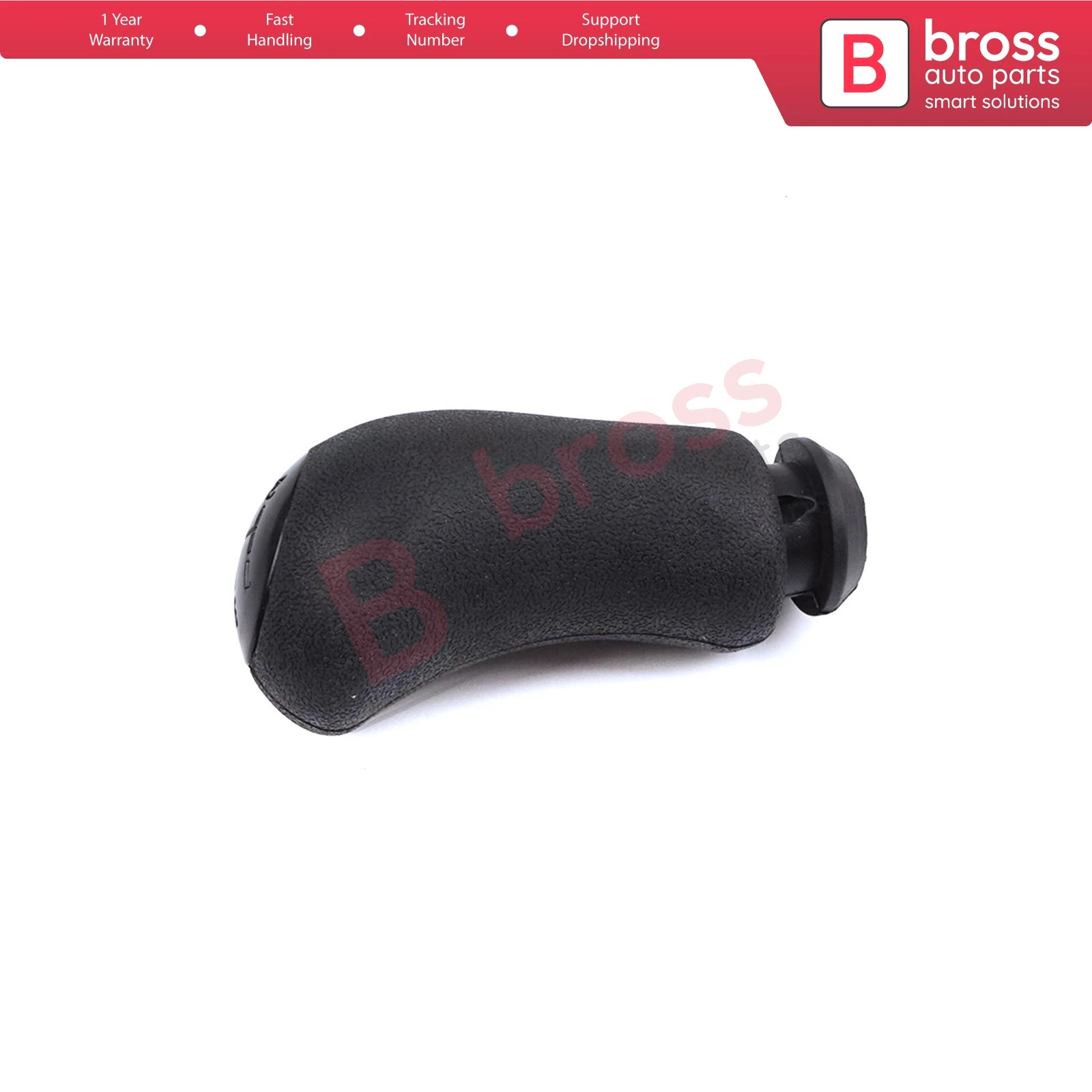 Bross BSP554 5-Speed Gear Shift Stick Knob 8200079112 for Black Clio MK3 2005-2009; Megane MK2 2002-2009; scenic MK2 2003-2006