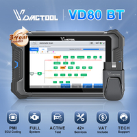VDIAGTOOL VD80 BT Car Diagnostic Tool ECU Coding OBD2 Bidirectional Scanner Key Programming 42+ Resets Topology Mapping FCA DoIP