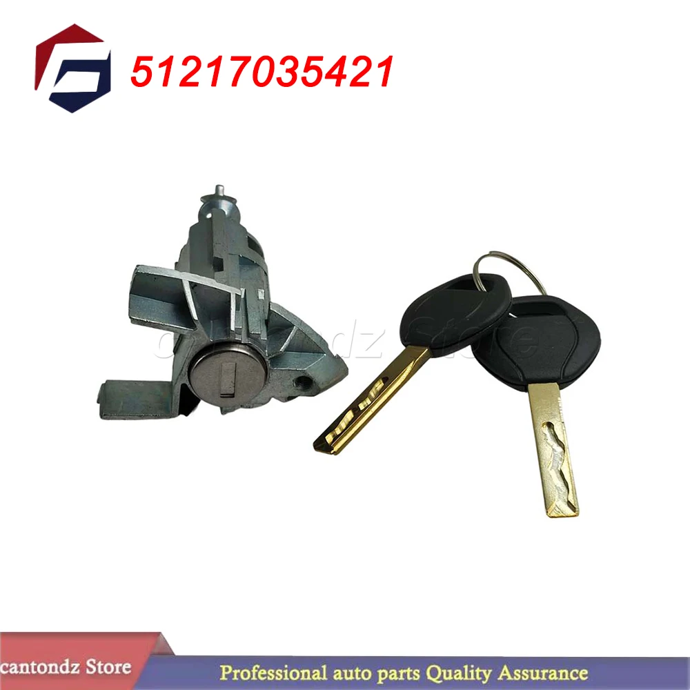 Door Lock Cylinder Barrel Assembly Front Left with 2Keys 51217035421 for BMW X5 E53 2000 2001 2002 2003 2004 2005 2006