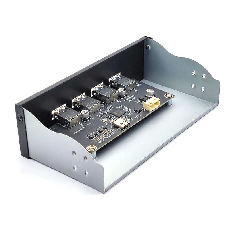 4 Port Usb 3.2 Gen2 Voorpaneel 20Pin TYPE-E Splitter 10G USB3.1 Hub Uitbreiding Adapter 60Cm Verlengkabel voor 5.25 "CD-ROM Bay