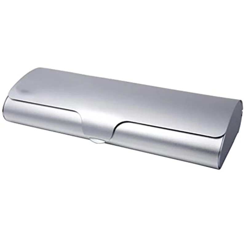 New Aluminum Glasses Case Hard Shell Eyeglass Case Ultra-Light Big Size Box Frosted Matte Eyeglasses Case 156*60*28mm