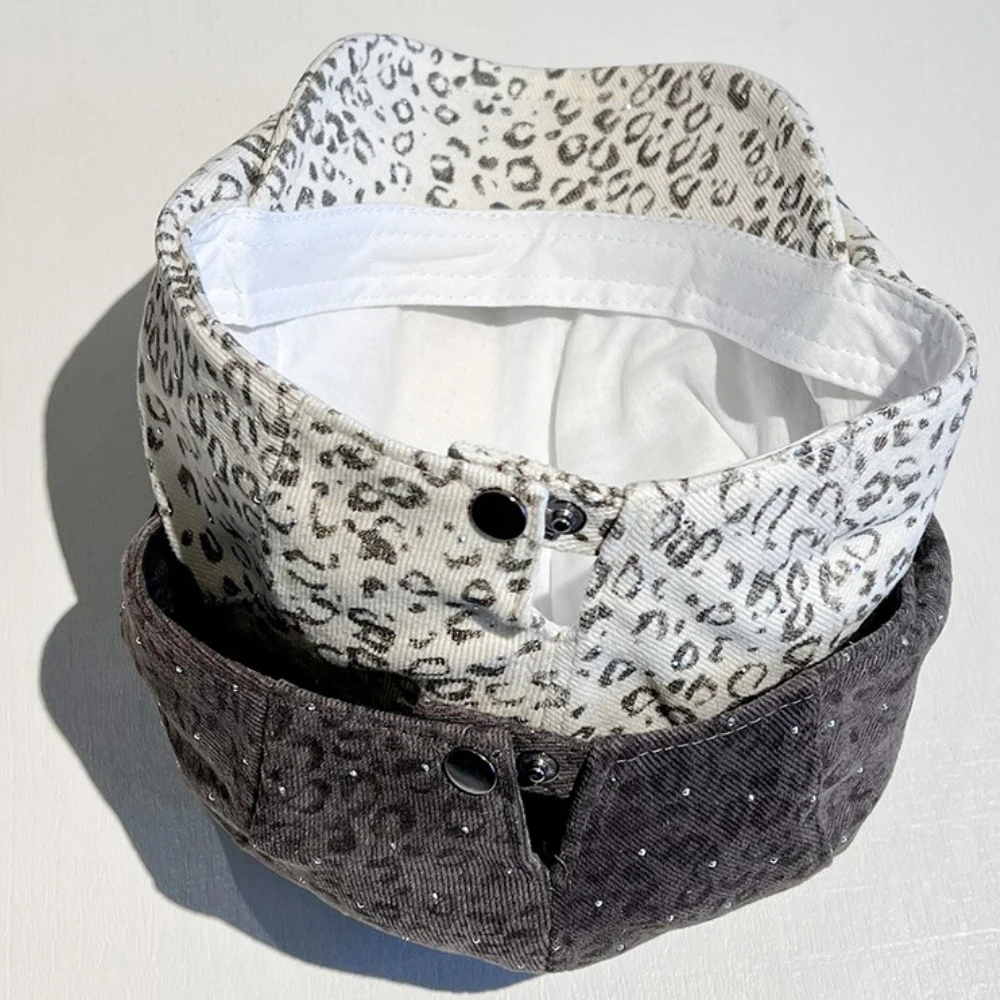 HT4874 Berets Glänzende Frühling Herbst Hut Männer Frauen Leopard Künstler Maler Baskenmütze Hut Männlich Weiblich Ivy Flache Kappe Einstellbare Baskenmütze Kappen – Detail 13