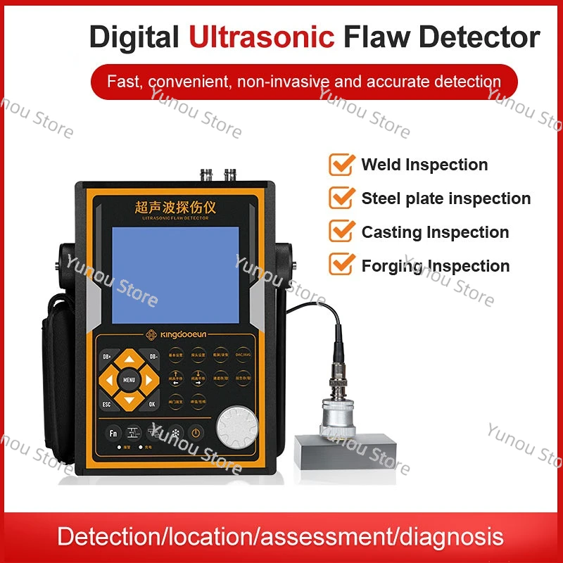 Quality Ultrasonic Flaw Detector NDT with Extra Probes and Cables Digital High