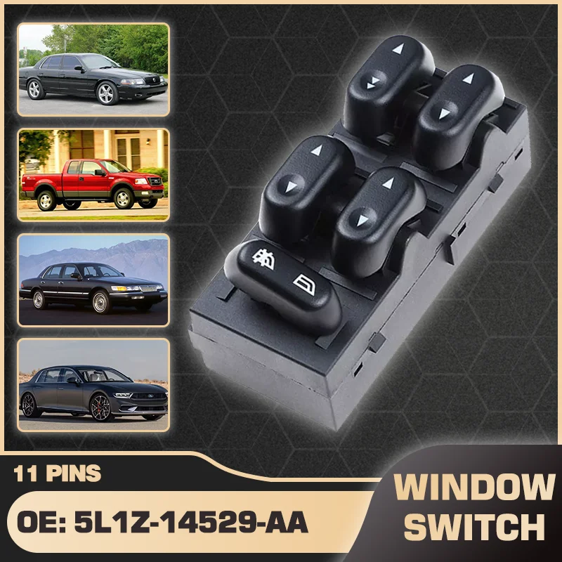 

Power Window Door Lock Switch For Ford F150 Expedition Crown Victoria Lincoln Mark LT Mercury Marauder 2002-2008 5L1Z-14529-AA