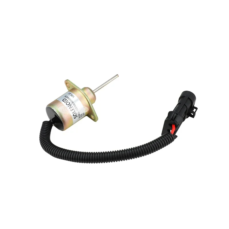 Construction machinery excavator accessories for Kubota fuel cut-off switch solenoid valve OE： 1503ES-12A5SUC9S/1503ES-24A5SUC9S