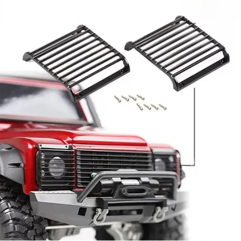 

Metal Headlight Cover Grille for 1:10 Traxxas TRX4 RC Crawler, Front Lamp Protection Guard, TRX-4 Scale Upgrade Mod Parts/Grille