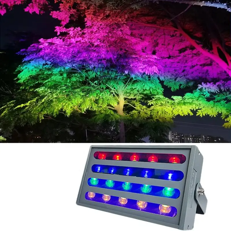 Faretto ad albero di alta qualità proiettori arcobaleno illuminazione paesaggistica per esterni IP65 lampada da giardino a LED impermeabile luci colorate per alberi