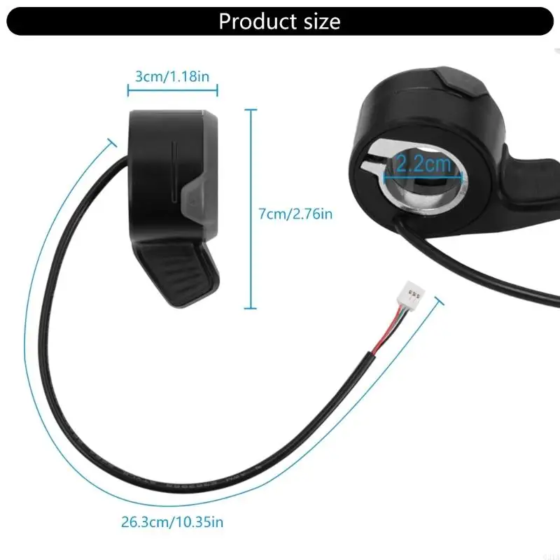 قطعة غيار وحدة التحكم في سرعة الإبهام ABS للدراجات البخارية الكهربائية، أداة سهلة التركيب مجانًا، تحكم معزز