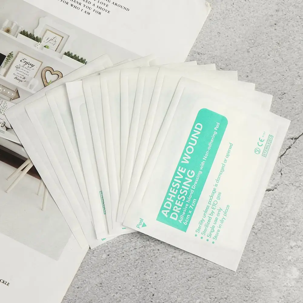 6x7cm/6x10cm Wound Hemostasis Aid Bandage Wound Dressing Band Breathable Bandage-Aids Adhesive Plaster Sticker Bands