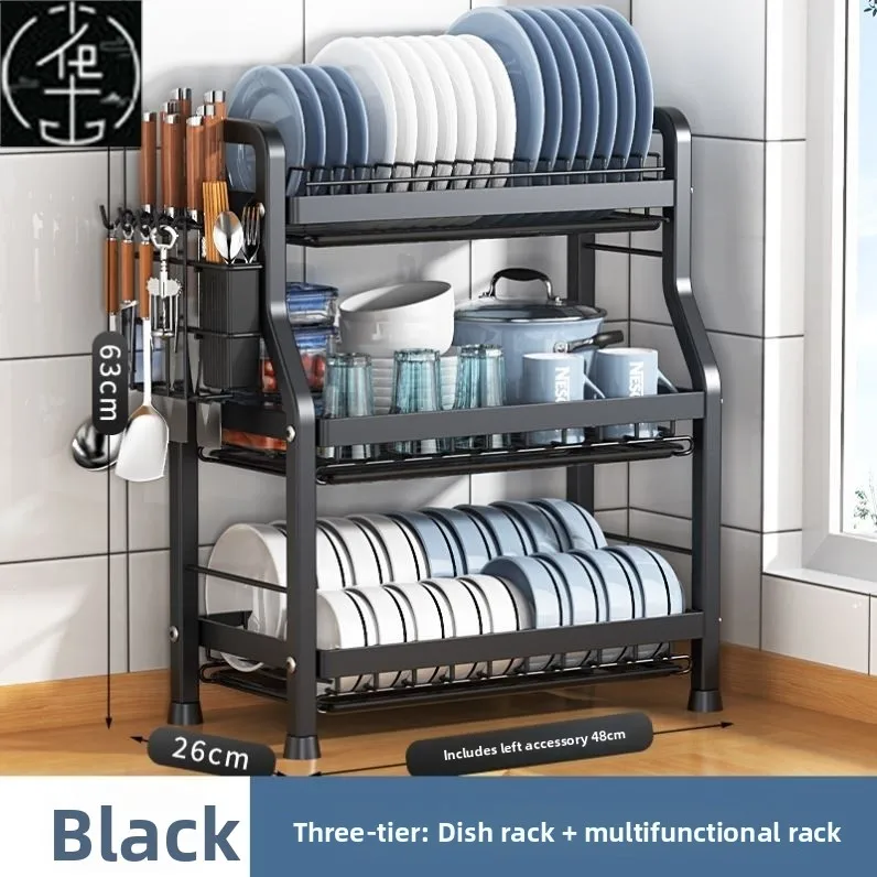 3-poziomowy organizer na talerze do kuchni, bez marki, bez ochrony podstawowej, wypełnienie jedwabne, wyprodukowany w Chinach, zima 2024