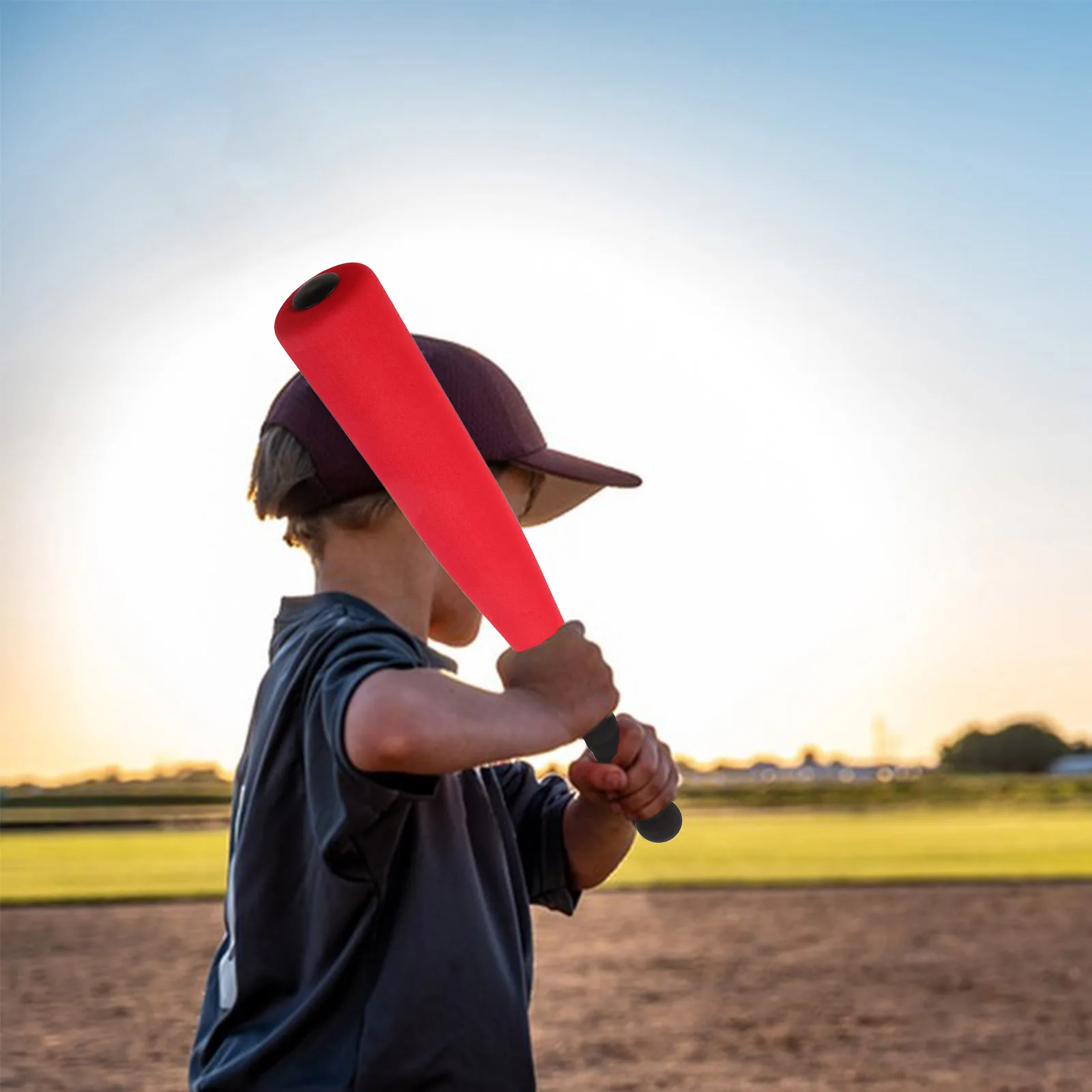 

2 Pcs Children's Baseball Bat Set Equipment Soft High Density Sponge (eva) Toy for Kids