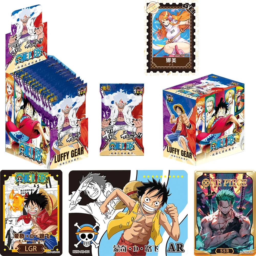 New Card Collecting ONE PIECE Cards Anime Collectible Card Luffy Zoro Trading Card Game Sanji Nami TCG Booster Box Game Cards