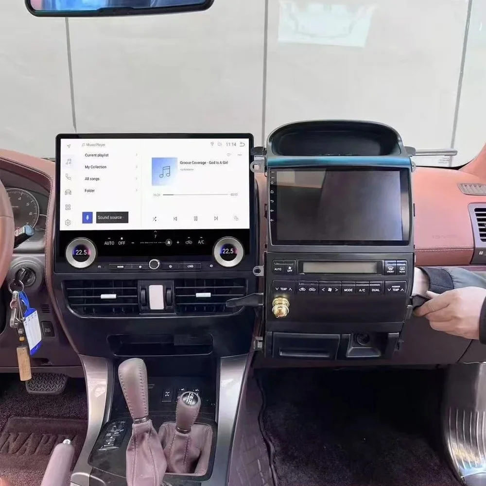 

Qualcomm 16,8 "для Prado 120 Lexus GX470 для Toyota Land Cruiser 2002-2009 автомобильный мультимедийный плеер Android авто стерео Carplay GPS