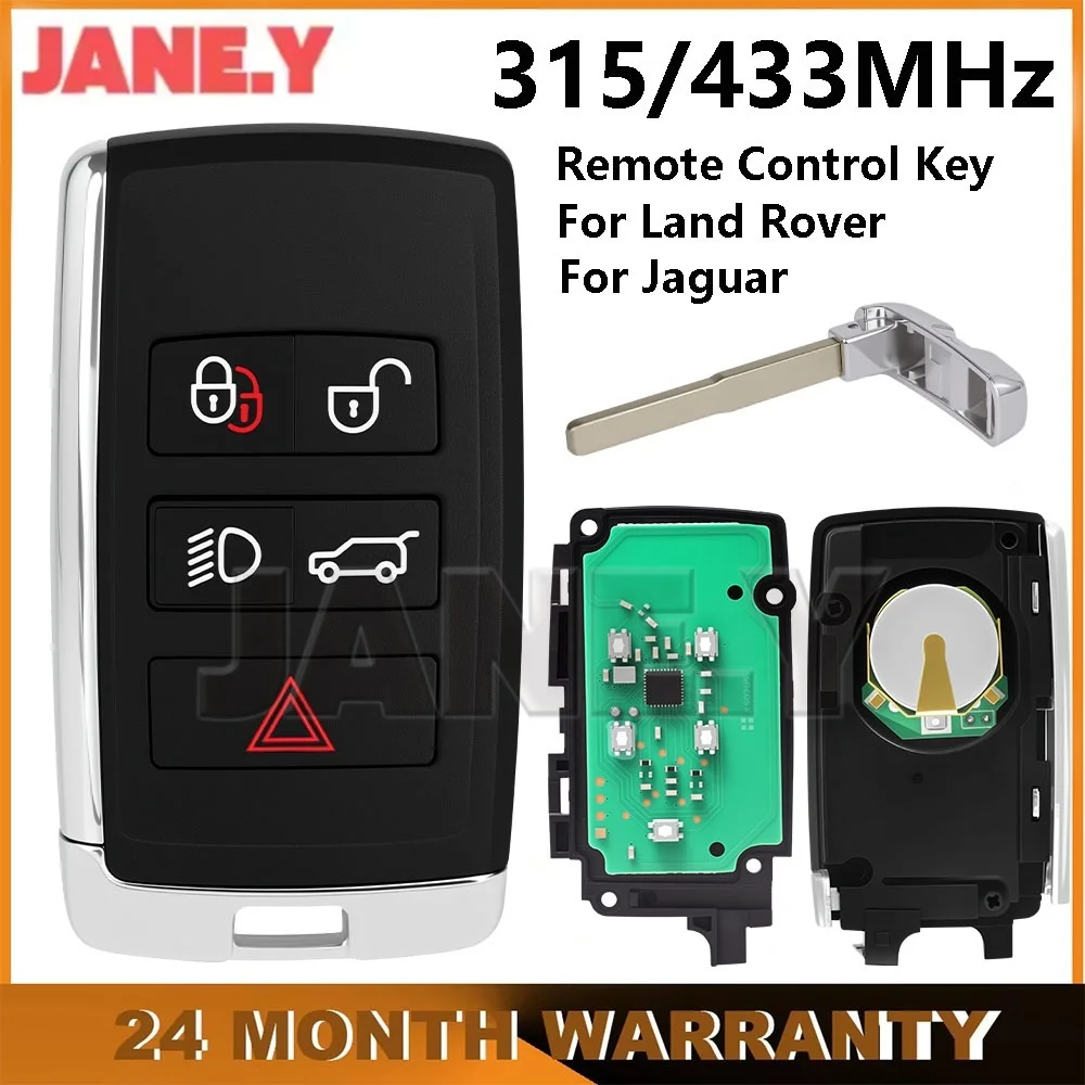 

ID49 315/434MHz Smart Key Fob For Land Rover For Range Rover Evoque 2018-2023 Remote Key JK52-15K601-BG JK52-15K601-DJ PCF7953P